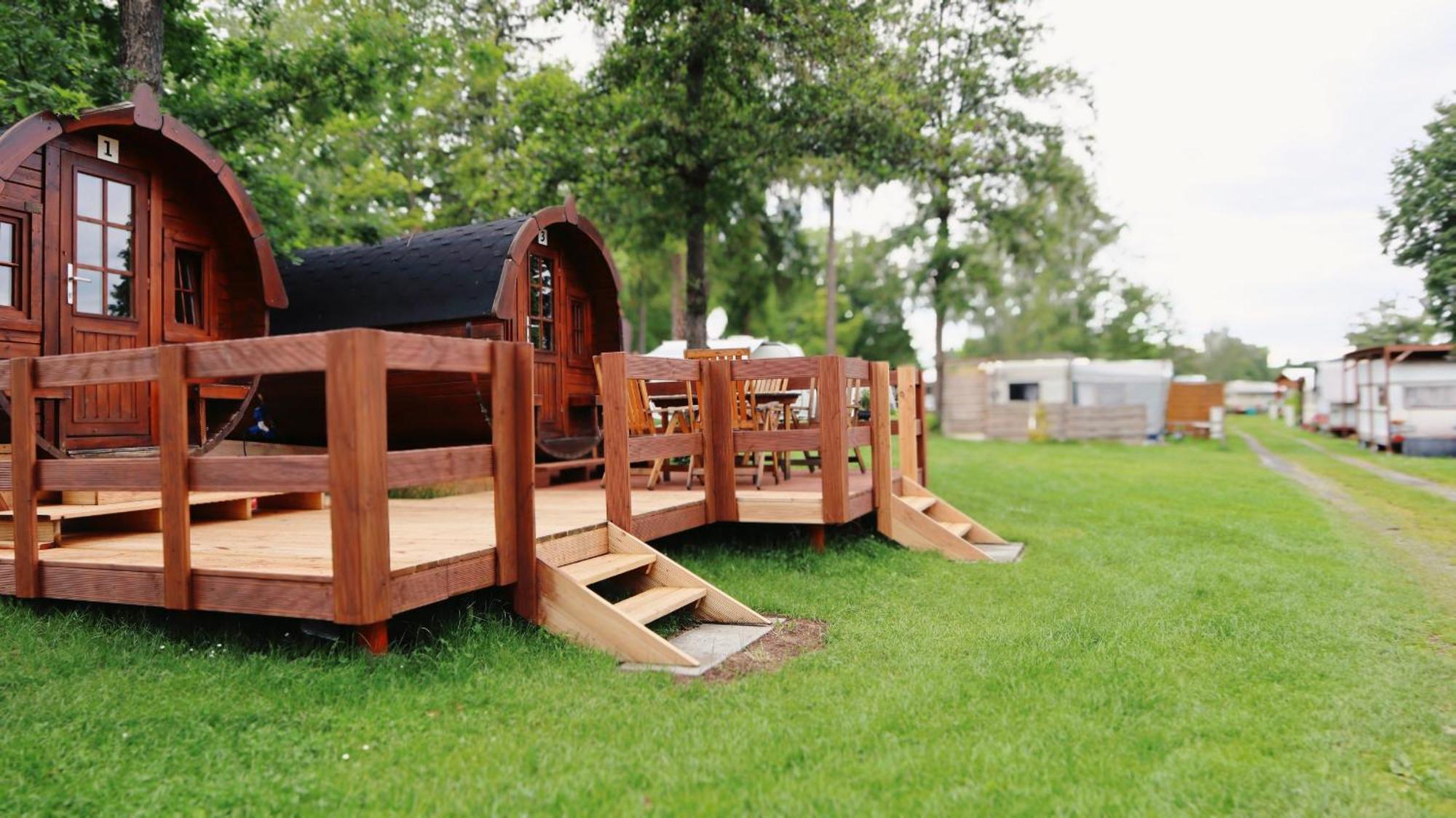 Campingplatz Koberbachtalsperre - Campingfass Mieten Langenbernsdorf Екстер'єр фото