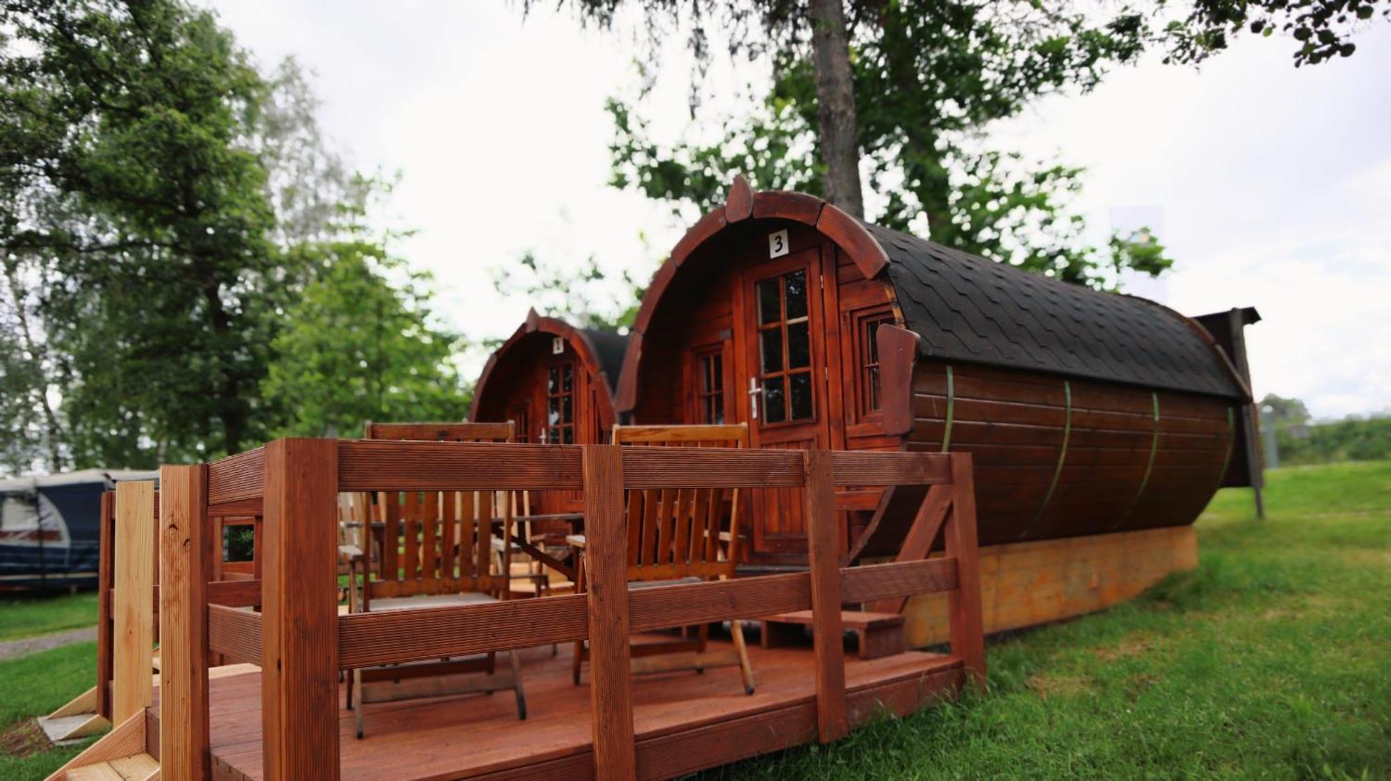 Campingplatz Koberbachtalsperre - Campingfass Mieten Langenbernsdorf Екстер'єр фото