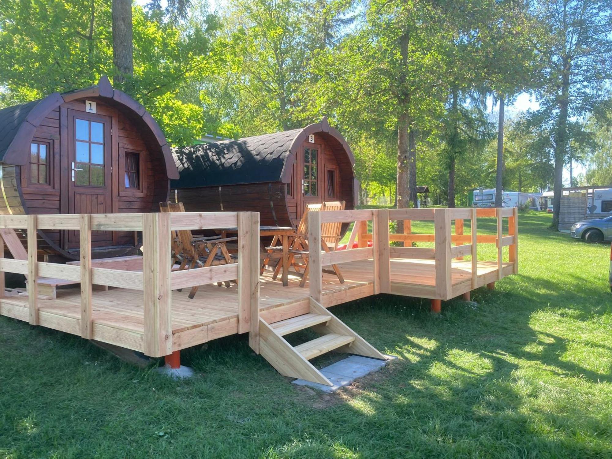Campingplatz Koberbachtalsperre - Campingfass Mieten Langenbernsdorf Екстер'єр фото