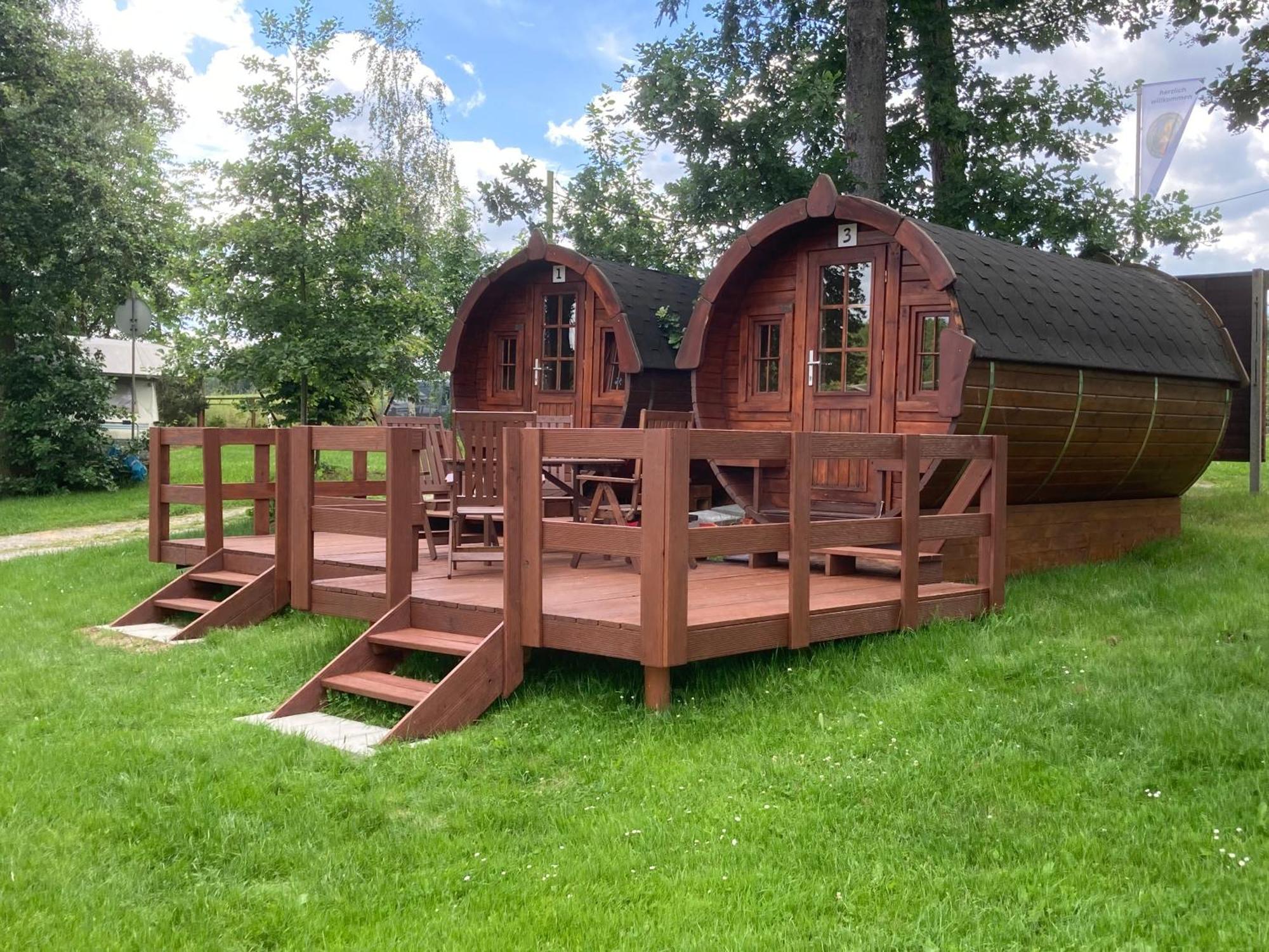 Campingplatz Koberbachtalsperre - Campingfass Mieten Langenbernsdorf Екстер'єр фото