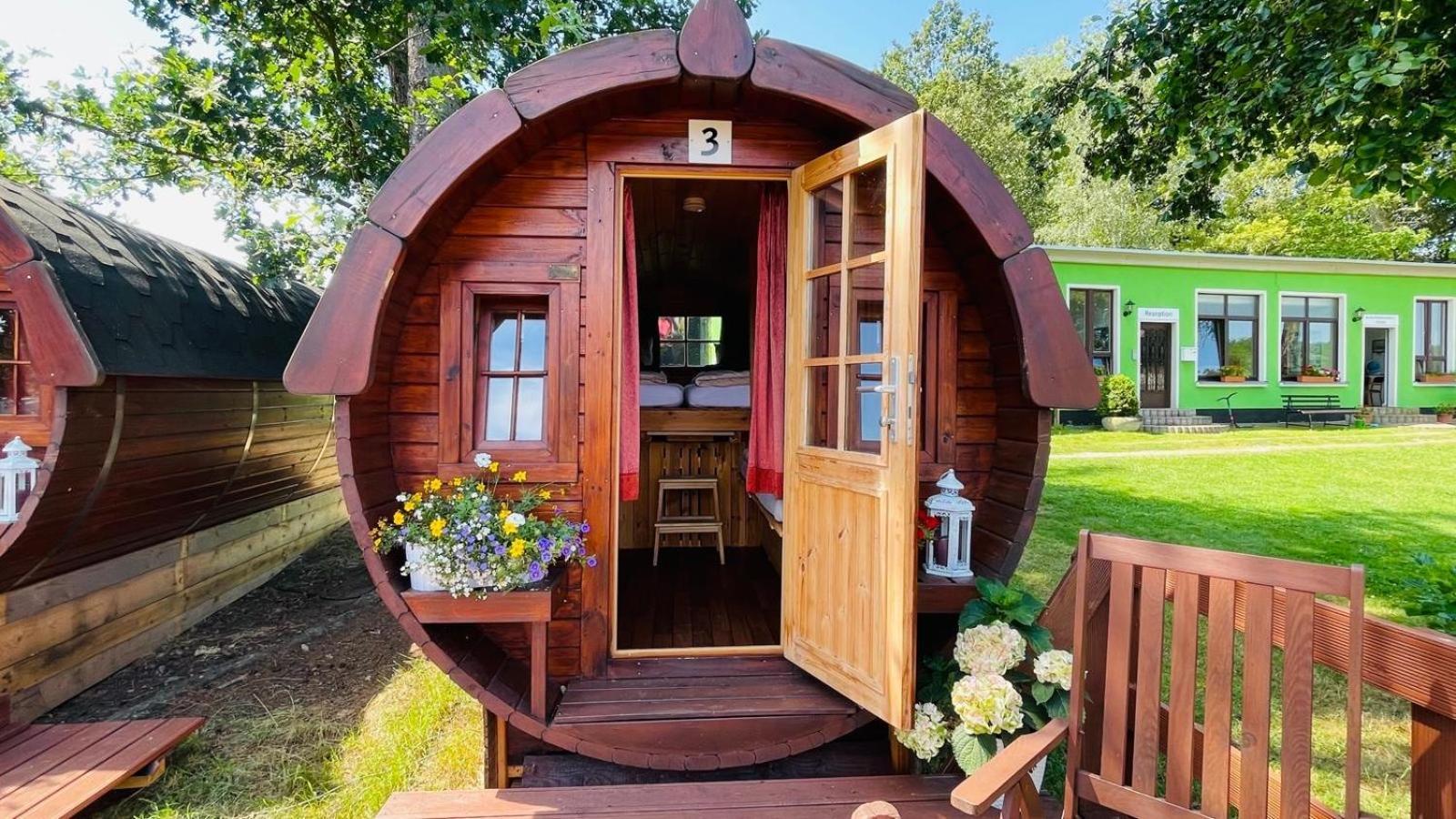 Campingplatz Koberbachtalsperre - Campingfass Mieten Langenbernsdorf Екстер'єр фото